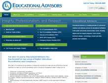 Tablet Screenshot of educationaladvisors.com